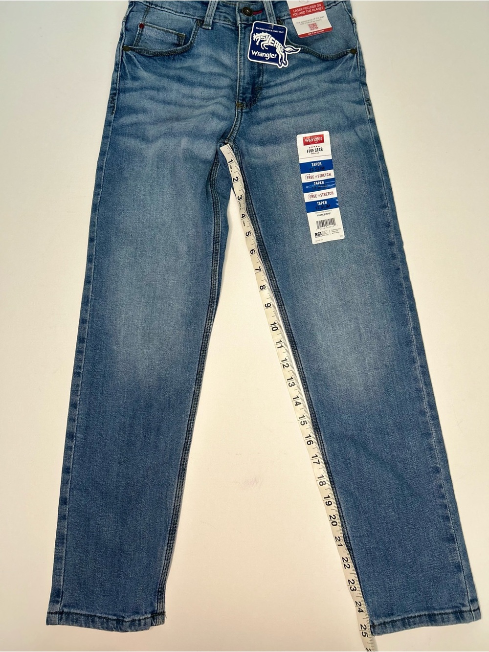 Wrangler Boys Five Star Taper Fit Stretch Jeans Size 12 Slim - Picture 5 of 7